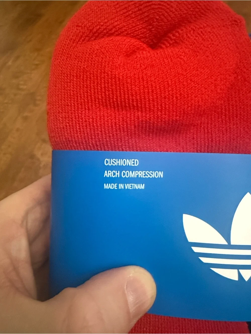 adidas 6-Pack Crew Athletic Socks - Red, Black & Multicolor